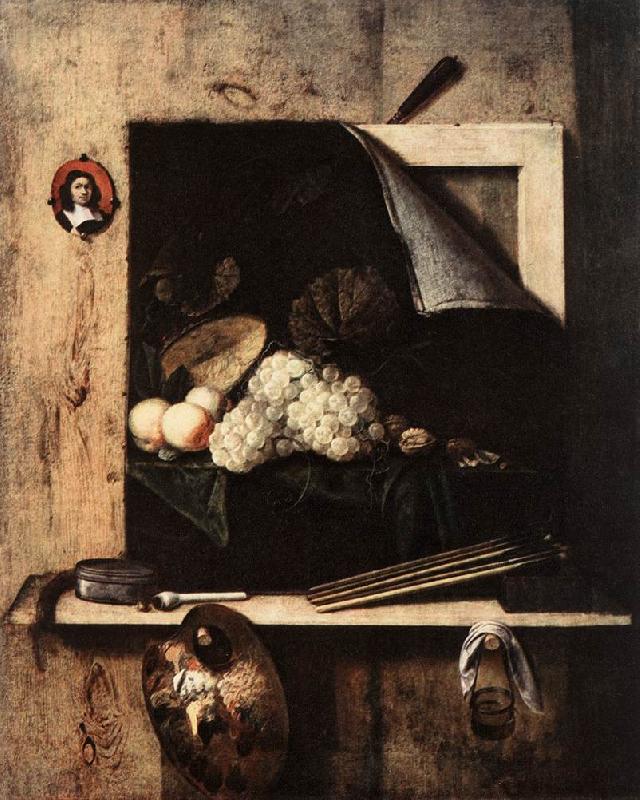 GIJBRECHTS, Cornelis Still-Life with Self-Portrait fgh